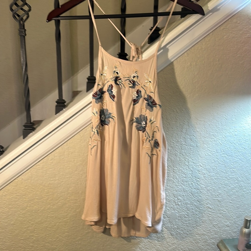American Eagle Outfitters spegetti strap beige colored size Large